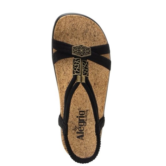Alegria Casual Black Roz Adjustable Sandal SZ 36 NIB New in Box - Picture 5 of 8